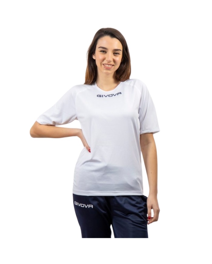 Maglia Givova Shirt Capo Interlock Bianco MAC03 Calcio Sport MAC030003