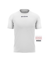 Maglia Givova Shirt Capo Interlock Bianco MAC03 Calcio Sport MAC030003