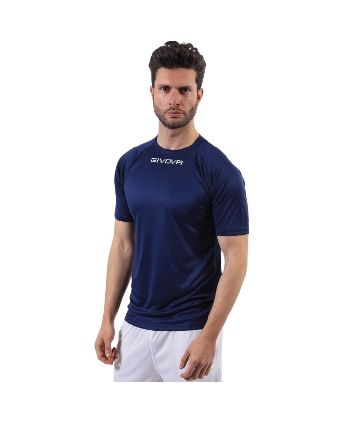 Maglia Givova Shirt Capo Interlock Blu MAC03 Calcio Sport MAC030004