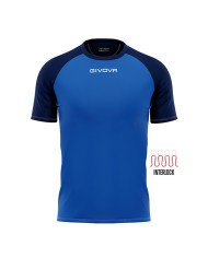 Maglia Givova Shirt Capo Interlock Azzurro Blu MAC03 Calcio Sport MAC030204 Maglia Givova Shirt Capo Interlock Azzurro Blu MAC03 Calcio Sport MAC030204
