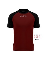 Maglia Givova Shirt Capo Interlock Granata Nero MAC03 Calcio Sport MAC030810 Maglia Givova Shirt Capo Interlock Granata Nero MAC03 Calcio Sport MAC030810