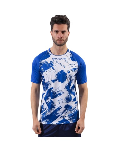 Maglia Givova Shirt Art Interlock MAC05 Calcio Azzurro Bianco Unisex MAC050203 Maglia Givova Shirt Art Interlock MAC05 Calcio Azzurro Bianco Unisex MAC050203