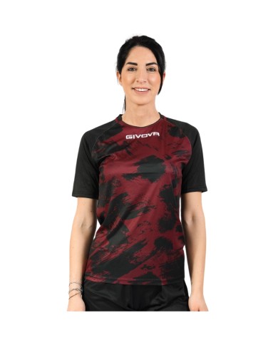 Maglia Givova Shirt Art M/C Interlock MAC05 Calcio Granata Nero Unisex MAC050810 Maglia Givova Shirt Art M/C Interlock MAC05 Calcio Granata Nero Unisex MAC050810