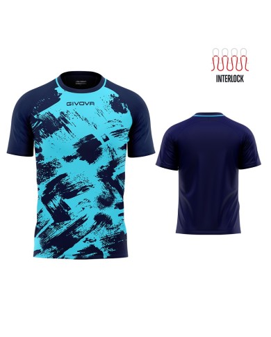 Maglia Givova Shirt Art M/C Interlock MAC05 Calcio Turchese Blu Unisex MAC052404 Maglia Givova Shirt Art M/C Interlock MAC05 Calcio Turchese Blu Unisex MAC052404