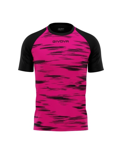 Maglia da Calcio Givova Pixel MA035 Padel Tennis Fuxia Nero MA0350610
