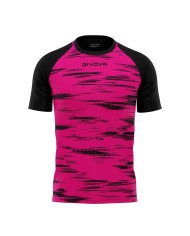Maglia da Calcio Givova Pixel MA035 Padel Tennis Fuxia Nero MA0350610