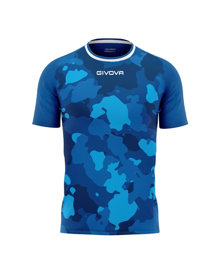 Maglia ARMY INTERLOCK Givova MA041 Calcio Tennis Padel Azzurro Turchese MA0410224