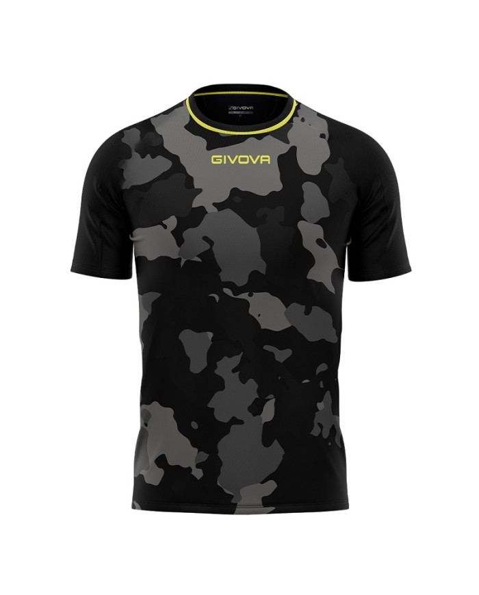 Maglia ARMY INTERLOCK Givova MA041 Calcio Tennis Padel Nero Grigio MA0411009 Maglia ARMY INTERLOCK Givova MA041 Calcio Tennis Padel Nero Grigio MA0411009