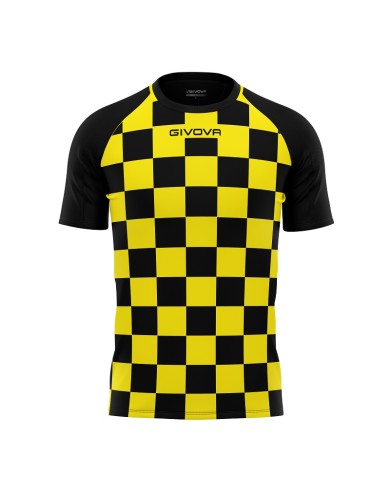 Maglia da Calcio Givova Dama MAC33 Padel Tennis Giallo Nero MAC330710