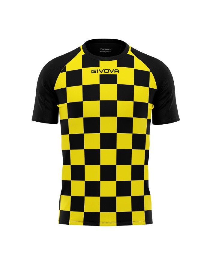 Maglia da Calcio Givova Dama MAC33 Padel Tennis Giallo Nero MAC330710