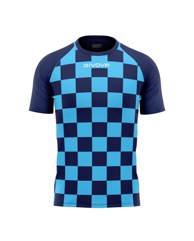 Maglia da Calcio Givova Dama MAC33 Padel Tennis Celeste Navy MAC330552