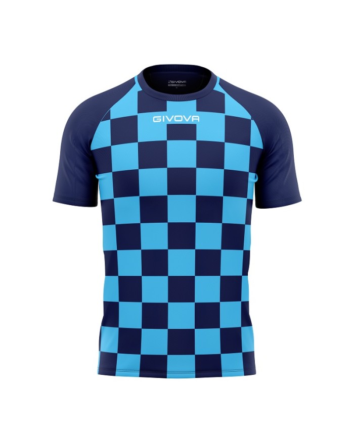 copy of Maglia da Calcio Givova Pixel MA035 Sublimatica Padel Tennis Bianco Celeste MA035-0305