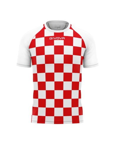 Maglia da Calcio Givova Dama MAC33 Padel Tennis Bianco Rosso MAC330312