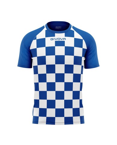 Maglia da Calcio Givova Dama MAC33 Padel Tennis Bianco Azzurro MAC330302