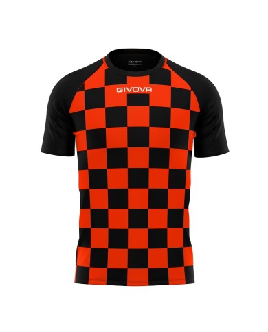Maglia da Calcio Givova Dama MAC33 Padel Tennis Arancio Nero MAC330110
