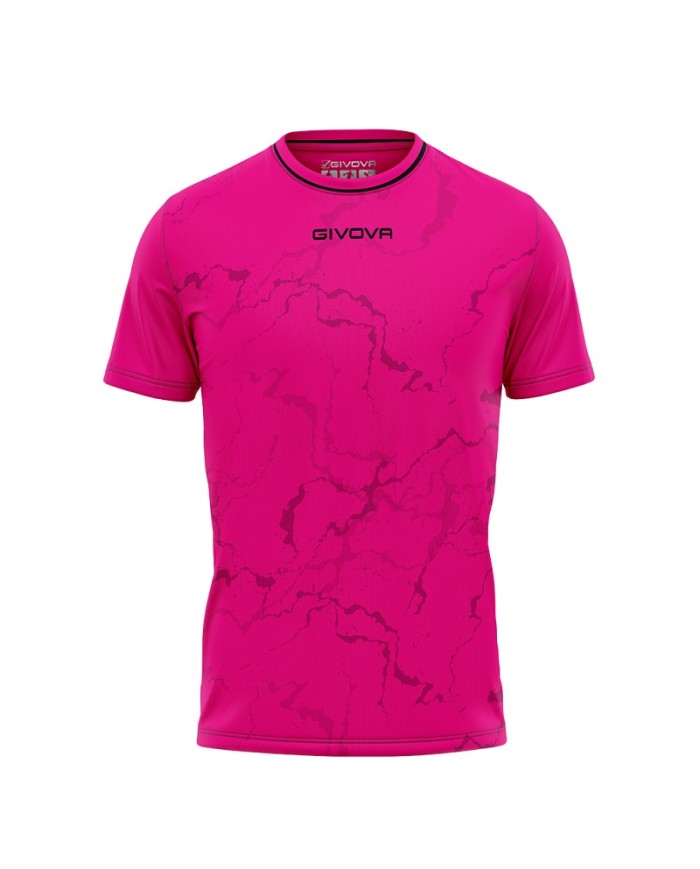 Maglia GRAFITE INTERLOCK Givova MA040 Calcio Tennis Padel Fuxia Nero MA0400610