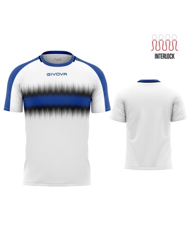 Maglia Givova Radio Shirt Interlock MA032 Calcio Azzurro Nero Unisex MA0320210 Maglia Givova Radio Shirt Interlock MA032 Calcio Azzurro Nero Unisex MA0320210