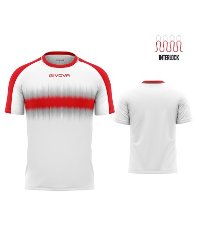 Maglia Givova Radio Shirt Interlock MA032 Calcio Rosso Bianco Unisex MA0321203 Maglia Givova Radio Shirt Interlock MA032 Calcio Rosso Bianco Unisex MA0321203
