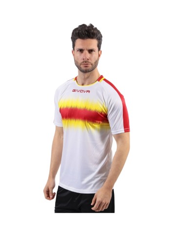 Maglia Givova Radio Shirt Interlock MA032 Calcio Rosso Giallo Unisex MA0321207 Maglia Givova Radio Shirt Interlock MA032 Calcio Rosso Giallo Unisex MA0321207