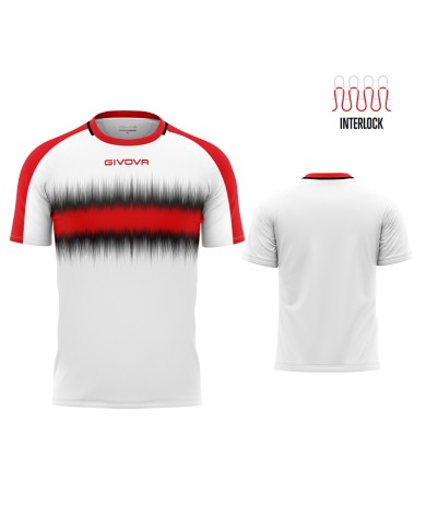 Maglia Givova Radio Shirt Interlock MA032 Calcio Rosso Nero Unisex MA0321210 Maglia Givova Radio Shirt Interlock MA032 Calcio Rosso Nero Unisex MA0321210