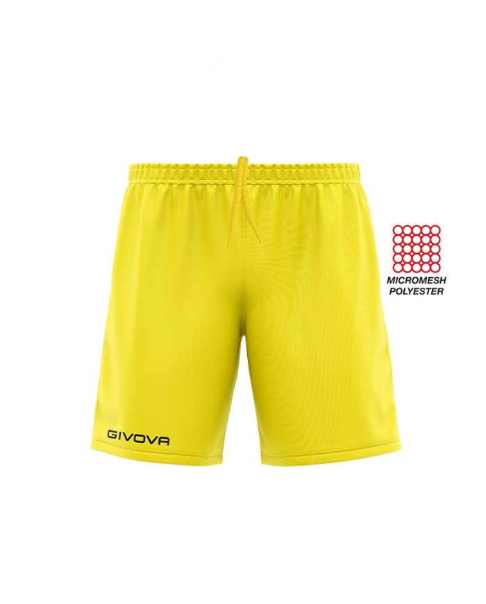 Pantaloncino Givova One P016 Short Giallo Sport Calcio P0160007