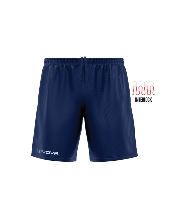 Pantaloncino POCKET Givova Calcio PS02 Unisex Sport Tempo Libero Blu PS02-0004