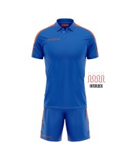 Completino da Calcio Givova Kit Play KITC56 Azzurro Arancio Fluo KITC560228