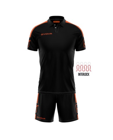 Completino da Calcio Givova Kit Play KITC56 Nero Arancio Fluo KITC561028 Completino da Calcio Givova Kit Play KITC56 Nero Arancio Fluo KITC561028