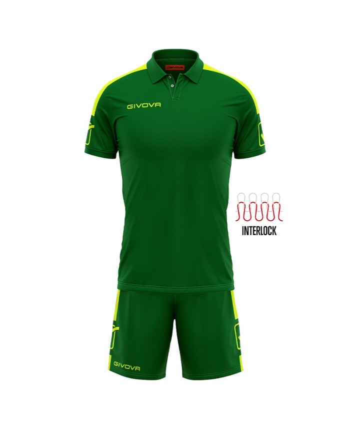 Completino da Calcio Givova Kit Play KITC56 Verde Giallo Fluo KITC561319 Completino da Calcio Givova Kit Play KITC56 Verde Giallo Fluo KITC561319