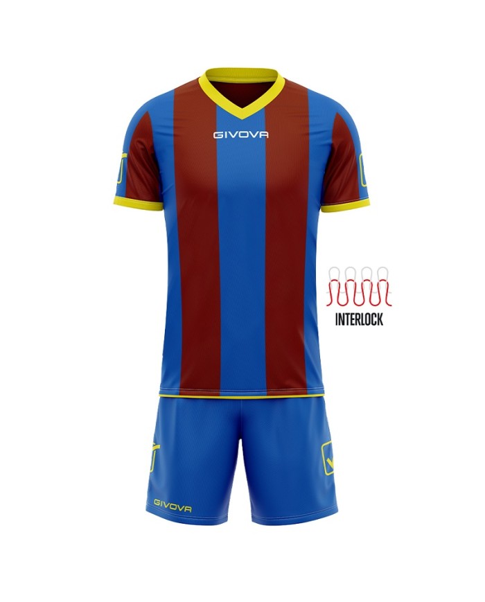 KIT CATALANO MC AZZURRO/GRANATA Tg. XL