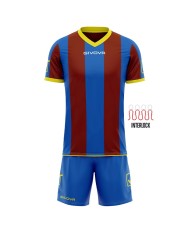 Completino da Calcio Givova Kit Catalano MC KITC26 Azzurro Bianco KITC260203