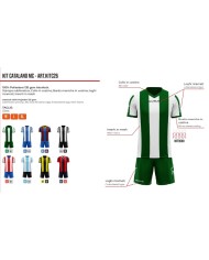 Completino da Calcio Givova Kit Catalano MC KITC26 Bianco Nero KITC260310