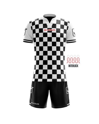 Completino da Calcio Givova Kit Competition KITC45 Nero Bianco KITC451003