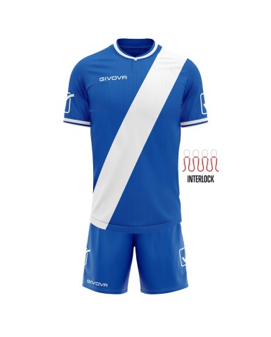 Completino da Calcio Givova Kit Plate KITC61 Azzurro Bianco KITC610203 Completino da Calcio Givova Kit Plate KITC61 Azzurro Bianco KITC610203