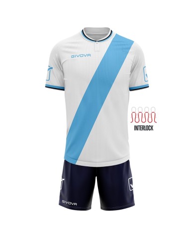 Completino da Calcio Givova Kit Plate KITC61 Bianco Celeste KITC610305 Completino da Calcio Givova Kit Plate KITC61 Bianco Celeste KITC610305