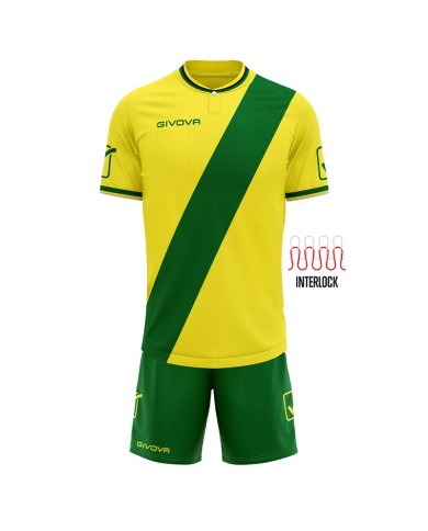 Completino da Calcio Givova Kit Plate KITC61 Giallo Verde KITC610713 Completino da Calcio Givova Kit Plate KITC61 Giallo Verde KITC610713