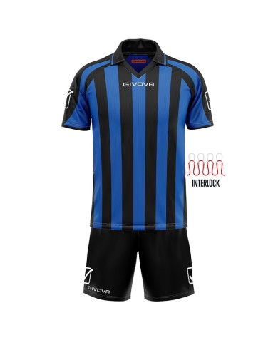 KIT SUPPORTER MC NERO/AZZURRO Tg. XS