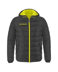 GIUBBOTTO OLANDA GRIGIO SCURO /GIALLO FLUO Tg. 2XL