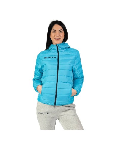 Giubbotto Givova Olanda G013 Piumino Adulto Unisex Turchese Blu G0132404