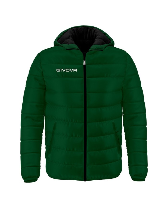 Giubbotto Givova Olanda G013 Piumino Adulto Unisex Verde Scuro Nero G0132610 Giubbotto Givova Olanda G013 Piumino Adulto Unisex Verde Scuro Nero G0132610