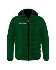 Giubbotto Givova Olanda G013 Piumino Adulto Unisex Verde Scuro Nero G0132610 Giubbotto Givova Olanda G013 Piumino Adulto Unisex Verde Scuro Nero G0132610