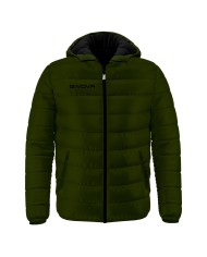 Giubbotto Givova Olanda G013 Piumino Adulto Unisex Verde Militare Nero G0135110