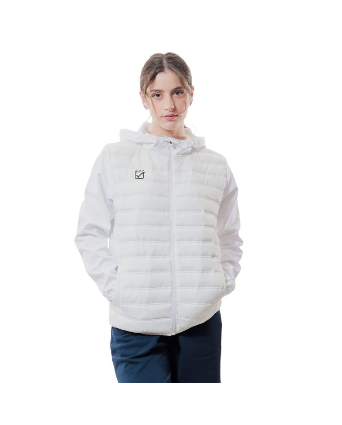 Giubbotto SUPERIOR Givova G027 Full Zip con Cappuccio Bianco Unisex G0270003