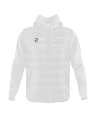 Giubbotto SUPERIOR Givova G027 Full Zip con Cappuccio Bianco Unisex G0270003