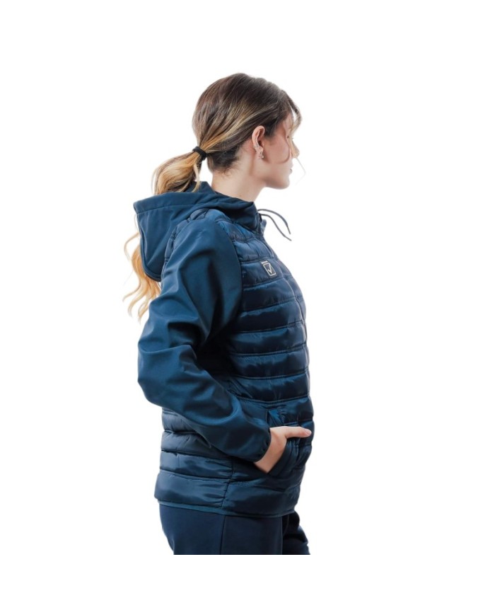 Giubbotto SUPERIOR Givova G027 Full Zip con Cappuccio Blu Unisex G0270004