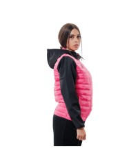 Giubbotto SUPERIOR Givova G027 Full Zip con Cappuccio Fuxia Nero Unisex G0270610