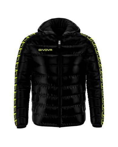 Giubbotto Givova Olanda Band G022 Piumino Adulto Unisex Nero Giallo Fluo G0222810 Giubbotto Givova Olanda Band G022 Piumino Adulto Unisex Nero Giallo Fluo G0222810