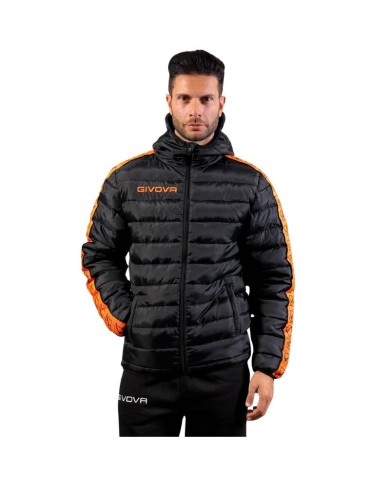 Giubbotto Givova Olanda Band G022 Piumino Adulto Unisex Nero Arancio Fluo G0221028 Giubbotto Givova Olanda Band G022 Piumino Adulto Unisex Nero Arancio Fluo G0221028
