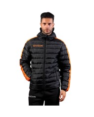 Giubbotto Givova Olanda Band G022 Piumino Adulto Unisex Nero Arancio Fluo G0221028 Giubbotto Givova Olanda Band G022 Piumino Adulto Unisex Nero Arancio Fluo G0221028