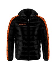 Giubbotto Givova Olanda Band G022 Piumino Adulto Unisex Nero Arancio Fluo G0221028 Giubbotto Givova Olanda Band G022 Piumino Adulto Unisex Nero Arancio Fluo G0221028